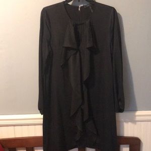 BCBG Max Azria Black cocktail dress M 100% polyester that feels like satin